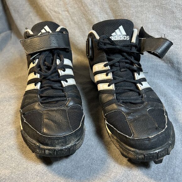 Adidas Corner Blitz 8 MD Mid Football Cleats MENS 12 Molded Sole Black 902207 - Picture 2 of 10